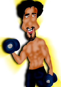 A Caricatura Fitness de Marcos Mion